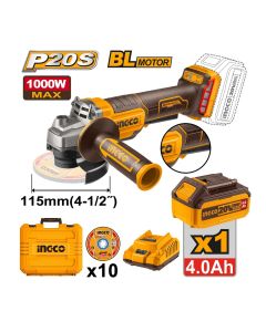 Akumulatorska ugaona brusilica CAGLI2111561 1x4,0Ah SUPER INGCO