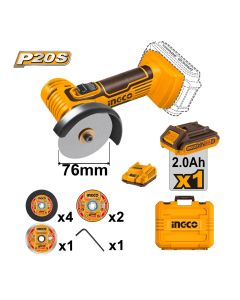 Akumulatorska mini brusilica CAGLI76012 1x2,0Ah SUPER INGCO