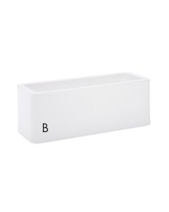 NICOLI Calipso matt, žardinjera 50x20x18 cm, bela - R6250B