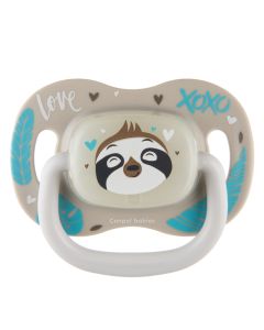 CANPOL Silikonska varalica 6-18m Exotic animals Lenjivac, siva/plava