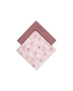 CANPOL Babies muslin pelena Bonjour Paris pink 2/1 70x70cm - 26-901_pin