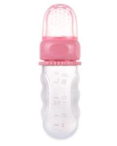 CANPOL Babies silikonska mljackalica 56/110 - pink - 56-110_pin