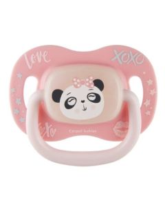 CANPOL Silikonska varalica 0-6m Exotic animals Panda, roze