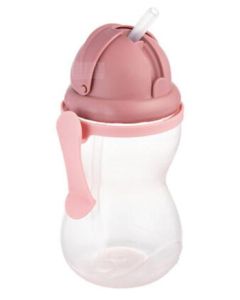CANPOL Sportska flašica sa slamčicom 370ml, roze