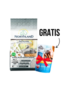NORTHLAND Posip za mačke Carbon 5L + Gratis FRENDI Kesica 100g - 3360130