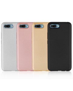 Maska za Samsung J6 Plus/ J610F (2018) EU Carbon fiber roze zlatna - 030584