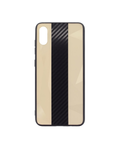 Maska za iPhone X/ XS zlatna Carbon Line - 036769