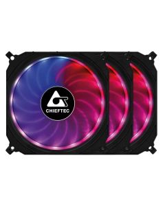 CHIEFTEC Set Ventilatora Tornado RGB CF-3012-RGB 120 x 120 x 25mm (3 komada) - CAS01724