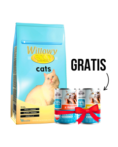 WILLOWY Suva hrana za mačke Gold Cat 10kg + Gratis 2 x FRENDI Konzerve 400g - 3360139