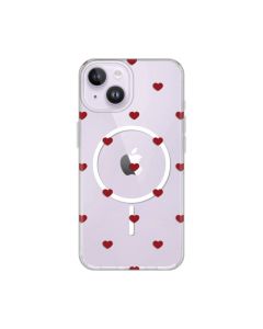 Maska za iPhone 13/14 6.1 Red Hearts Print Magsafe