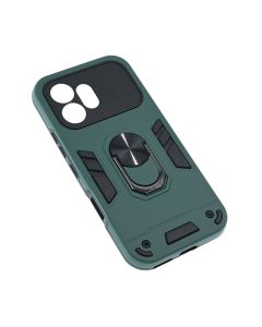 Maska za Honor 600 Hard Ring tamno zelena