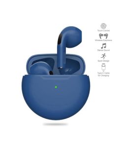 Bluetooth slusalice Airpods T-phox Pro tamno plave HQ