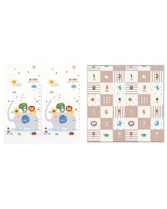 BBO SKLOPIVA PODLOGA ZA IGRU OD PENE (CC6603) - ELEPHANT & BABY ANIMALS (180x200x1cm)