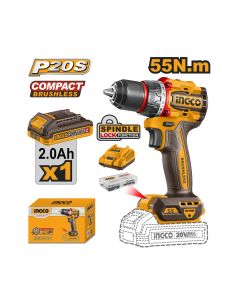 Akumulatorska bušilica CDLI205582E 55Nm 1x2,0Ah SUPER INGCO