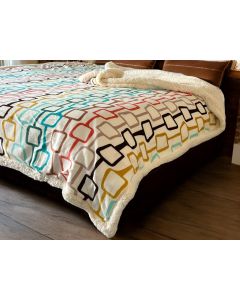 VIKTORIJA Ćebe Dva lica Sofi 200x200cm A4 - VLK000398-a4sofi