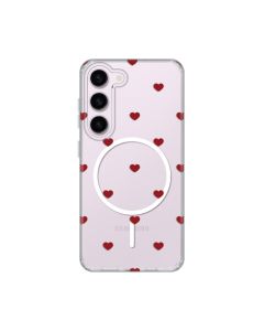 Maska za Samsung S911B Galaxy S23 Red Hearts Print Magsafe