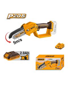 Akumulatorska mini lančana testera CGSLI20581E 1x2,0Ah SUPER INGCO