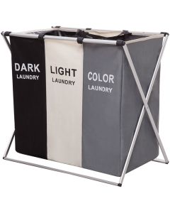 Korpa za ves sa tri pregrade - Sklopiva korpa za ves