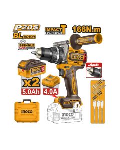 Akumulatorska udarna bušilica CIDLI201668E 20V 2x5,0Ah SUPER INGCO