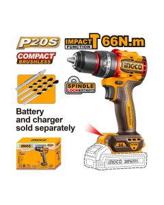 Akumulatorska udarna bušilica CIDLI206681 66Nm 20V SOLO INGCO