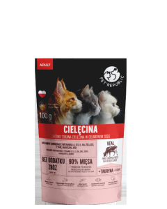 PET REPUBLIC Vlažna hrana za mačke Teletina 100g - 3012865