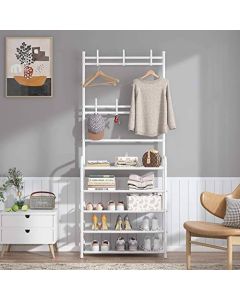 Cipelarnik sa čivilukom 2u1 5 nivoa Beli