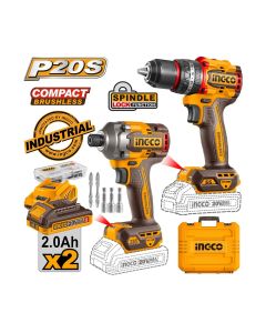 Akumulatorski set alata 2/1 CKLI20277E 2x2,0Ah 20V SUPER INGCO