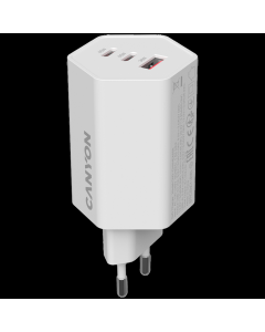 CANYON Punjač HEXAGON 65 GaN 65W 2xPD 1xQC, bela - CND-CHAHEX65W