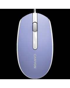 CANYON Wired optical mouse with 3 buttons, DPI 1000, with 1.5M USB Mountain lavender