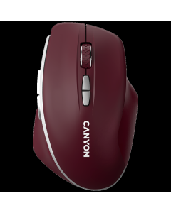 CANYON Miš MW-21, 2.4 GHz Wireless sa 7 tastera, bordo