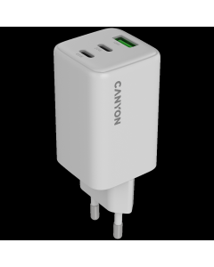 CANYON Punjač CU65ACC GaN 65W 2xPD 1xQC, bela - CNS-CUW65ACC