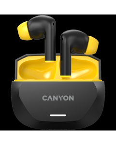 CANYON Bluetooth slušalice HEXAGON 7 TWS, crna/žuta - CNS-TWS7BY