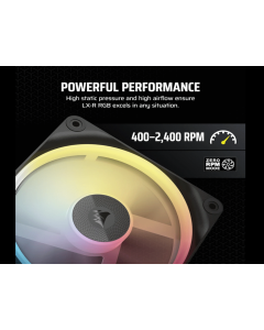 Kuler za PC CORSAIR iCUE LINK LX120-R/RGB/120mm/single fan/crna