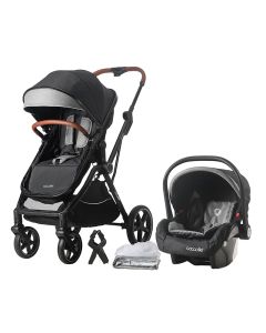 Coccolle Amani Kolica za Bebe 3u1 - Crna - 10205