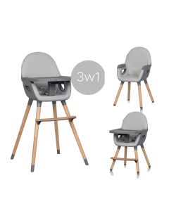 COLIBRO Hranilica za bebe 3u1 Scandi dove, siva - KR-CO-SCANDI-DO