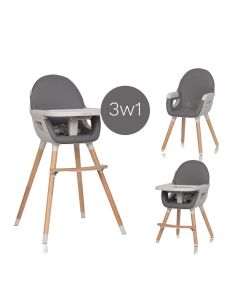 COLIBRO Hranilica za bebe 3u1 Scandi onyx, tamnosiva - KR-CO-SCANDI-ON