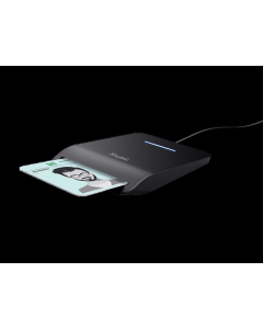 Citac kartica TRUST PRIMO USB-C DNI smart card reader/crna
