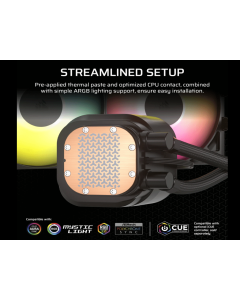 CORSAIR Kuler za CPU sa vodenim hlađenjem Nautilus 240mm 240 ARGB, crna
