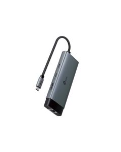 Hub TP-LINK UH6120C USB Type-C 6-Port Hub/1×USB-C/1× HDMI 4K 60Hz Port/1  USB-C PD 100W Port/1× RJ4