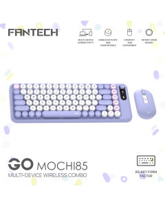 Combo miš tastatura wireless Fantech WK-898 GO mochi85 ljubičasta - 221133