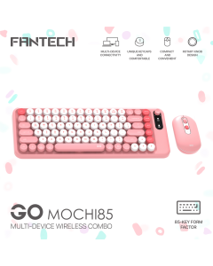 Combo miš tastatura wireless Fantech WK-898 GO mochi85 pink - 221132