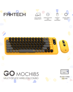 Combo miš tastatura wireless Fantech WK-898 GO mochi85 žuta - 221134