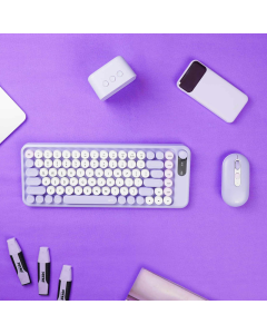 Combo miš tastatura wireless Fantech WK-898 GO mochi85 ljubičasta - G221133