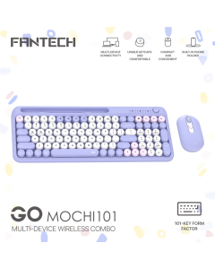 Combo miš tastatura wireless Fantech WK-899 GO mochi101 ljubičasta - 222343