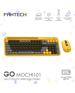 Combo miš tastatura wireless Fantech WK-899 GO mochi101 žuta - 221873