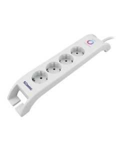 COMMEL Produžni kabl sa 4 utičnice i 2xUSB HO5VV-F 3G1.5, bela - C380-108