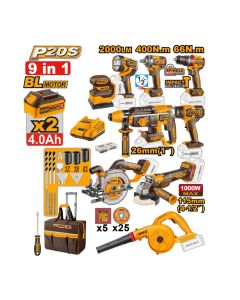 Akumulatorski set alata 9/1 COSLI250381E 20V SUPER INGCO