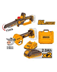 Akumulatorski set alata za orezivanje COSLI250795E 2x2Ah SUPER INGCO