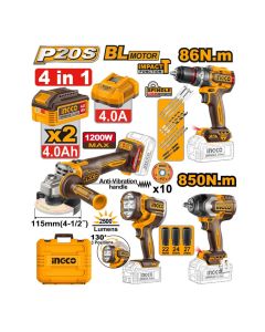 Akumulatorski set alata COSLI251192E 4/1 SUPER INGCO