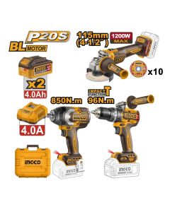 Akumulatorski set alata COSLI251292E 3/1 2x4,0Ah SUPER INGCO